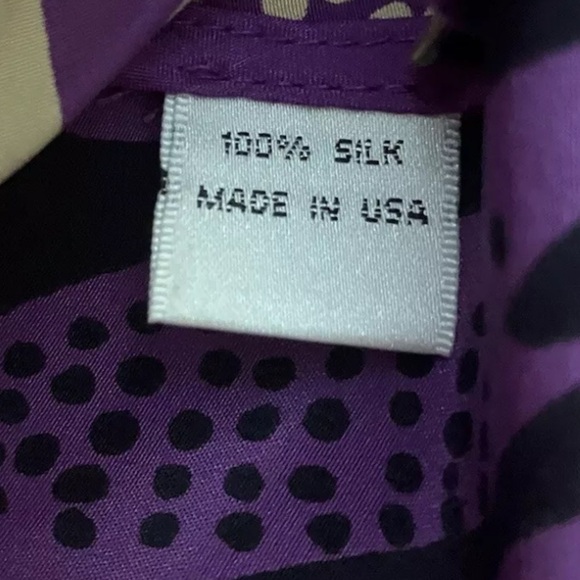 Anthropologie Hand Printed Sariah Limited Edition Very Rare Purple Floral Print - Picture 4 of 16